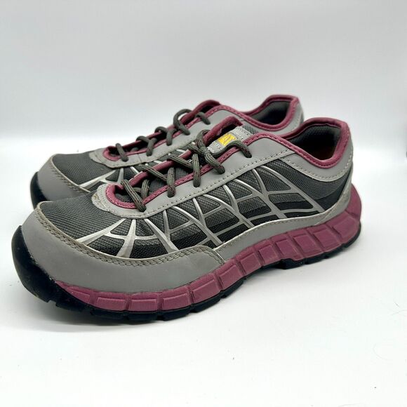 Caterpillar Women's Steel Toe Safety Shoes  Connexion Athletic Grey Pink 9 - Picture 1 of 8